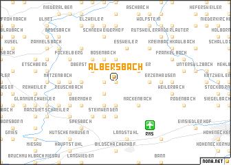 map of Albersbach