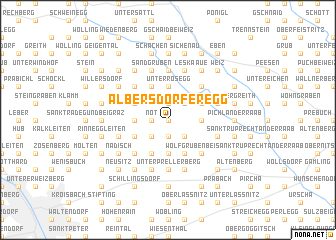 map of Albersdorferegg