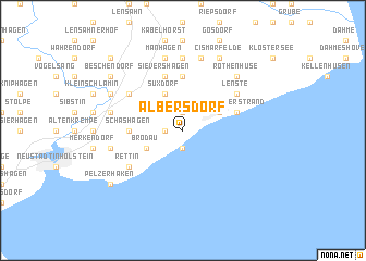 map of Albersdorf