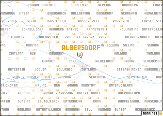 map of Albersdorf