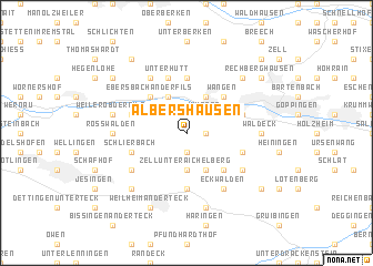 map of Albershausen