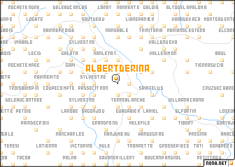 map of Albert Derina