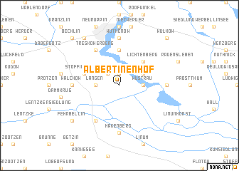 map of Albertinenhof