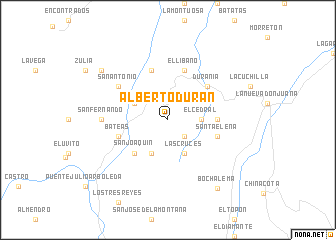 map of Alberto Durán
