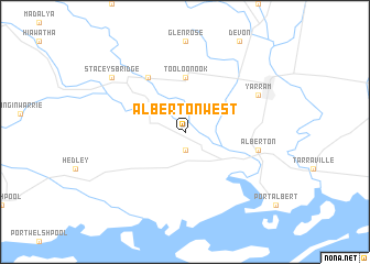 map of Alberton West