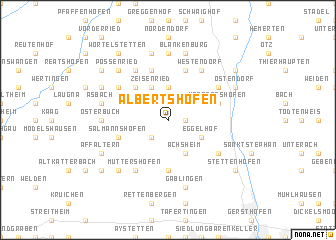 map of Albertshofen