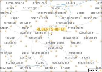 map of Albertshofen