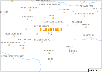 map of Albertson