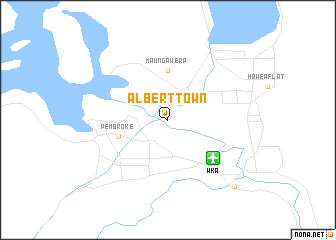 map of Albert Town