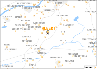 map of Albert