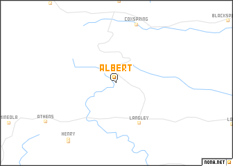 map of Albert