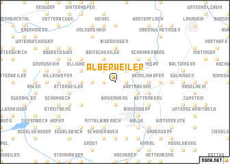 map of Alberweiler