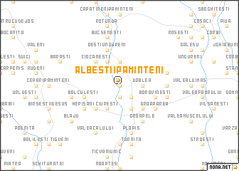 map of Albeştii Pămînteni