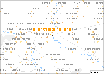 map of Albeşti-Paleologu