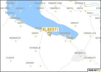 map of Albeşti