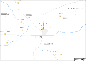 map of Albia