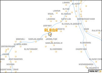 map of Al Bidā‘