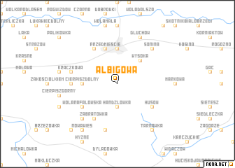 map of Albigowa