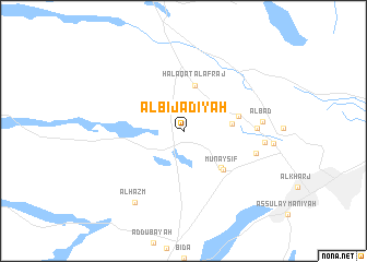 map of Al Bijādīyah