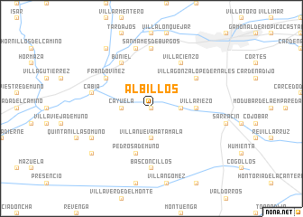 map of Albillos