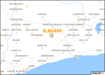 map of Albiñana