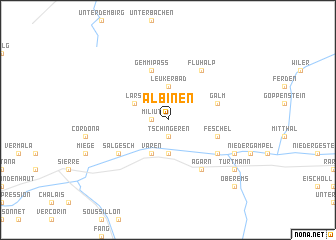 map of Albinen