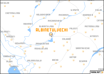 map of Albineţul Vechi