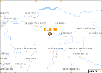 map of Albine