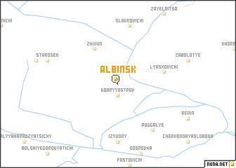 map of Alʼbinsk