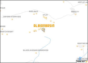 map of Albion Basin