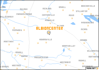 map of Albion Center