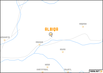 map of Al Biqā‘