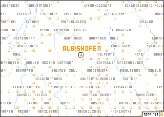 map of Albishofen