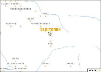 map of Al Biţānah