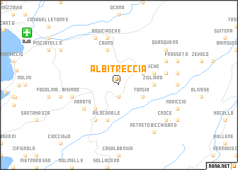 map of Albitreccia