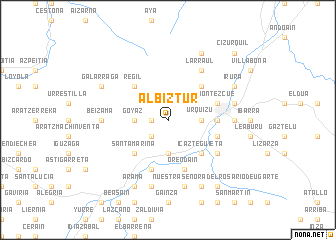 map of Albiztur