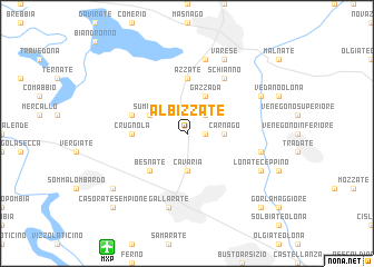 map of Albizzate