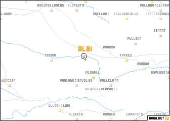 map of Albí