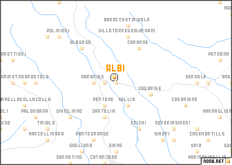 map of Albi