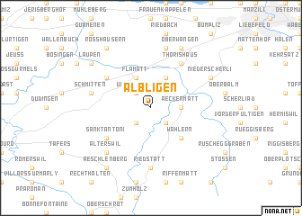 map of Albligen