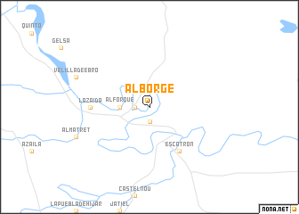 map of Alborge