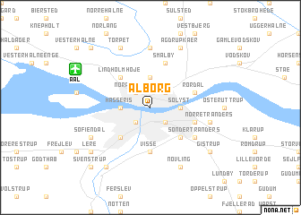 map of Ålborg