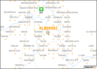 map of Albornoz