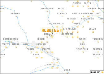 map of Alboteşti