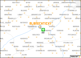 map of Albrechtičky