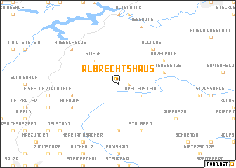 map of Albrechtshaus