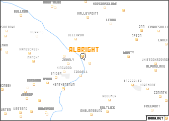 map of Albright