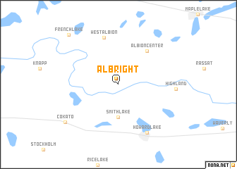 map of Albright