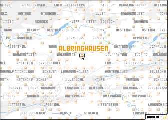 map of Albringhausen