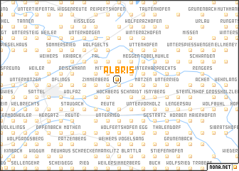 map of Albris